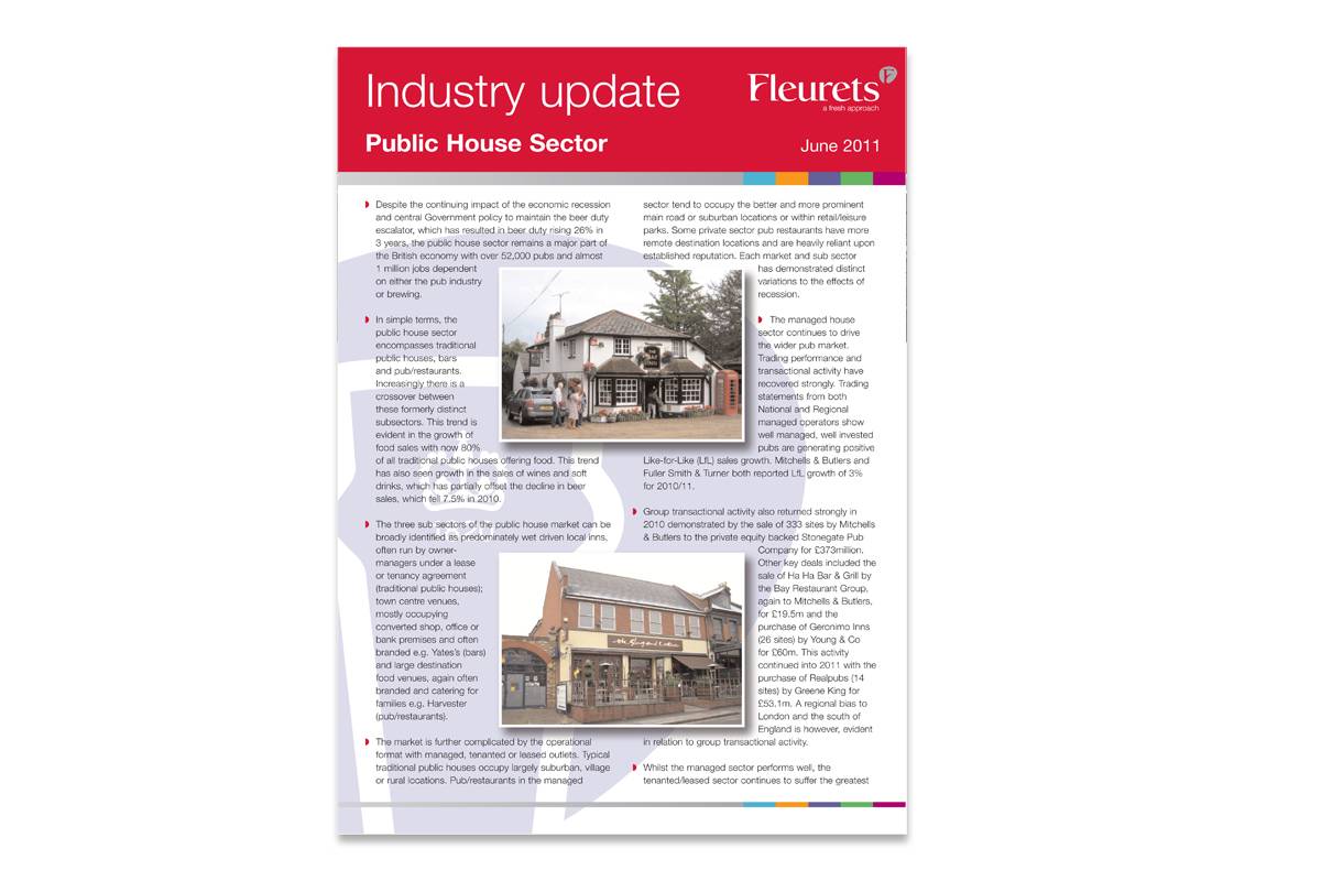 Industry Update - Public House Sector 2011